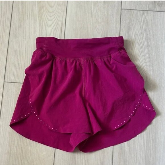Lululemon Fast Free Shorts Magenta 0 3" inseam - Picture 1 of 3